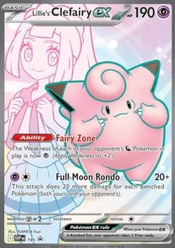 Lillie's clefairy EX 195 sleeved