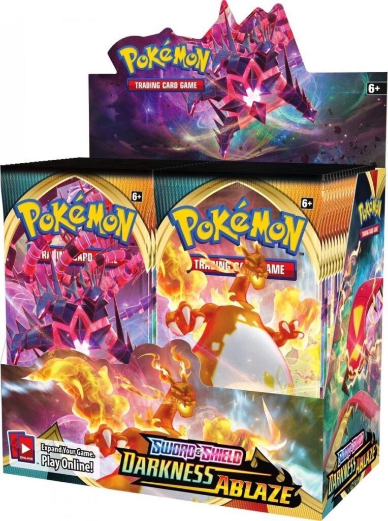 Pokémon Sword & Shield Darkness Ablaze Booster Box + Acryl
