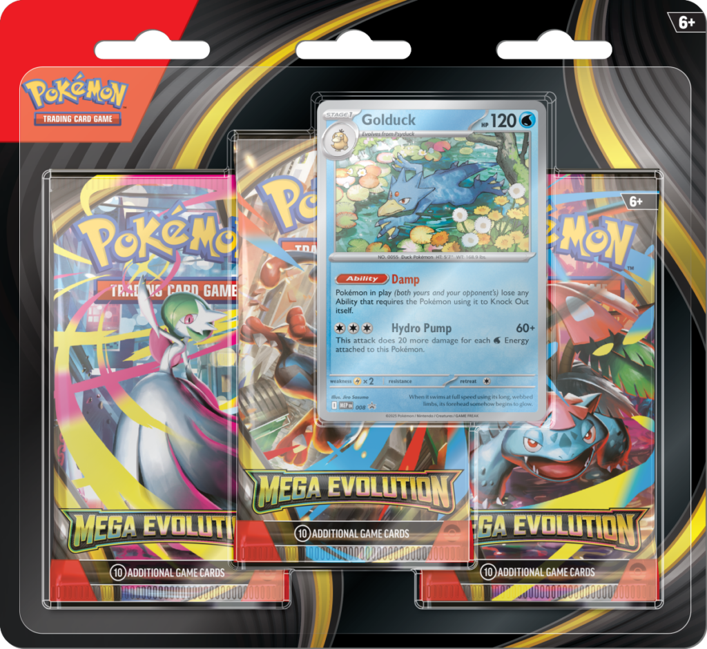 Pokémon Mega Evolution 3 Pack Blister Golduck