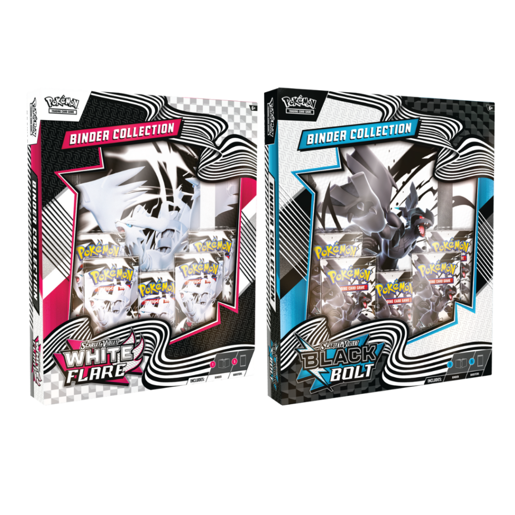 Pokémon Scarlet & Violet Black Bolt White Flare Binder Collection Set